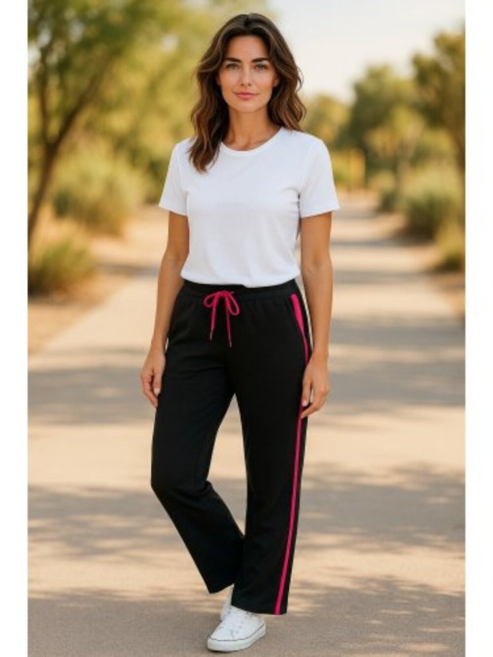 NEW Black and Pink ATHLETECH Athletic Pants Juniors Size 9 MEDIUM